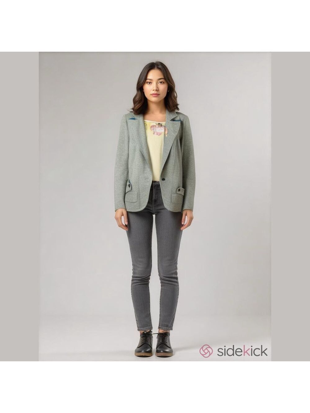 NWT Princess Vera Wang Gray Heather Blazer Small
